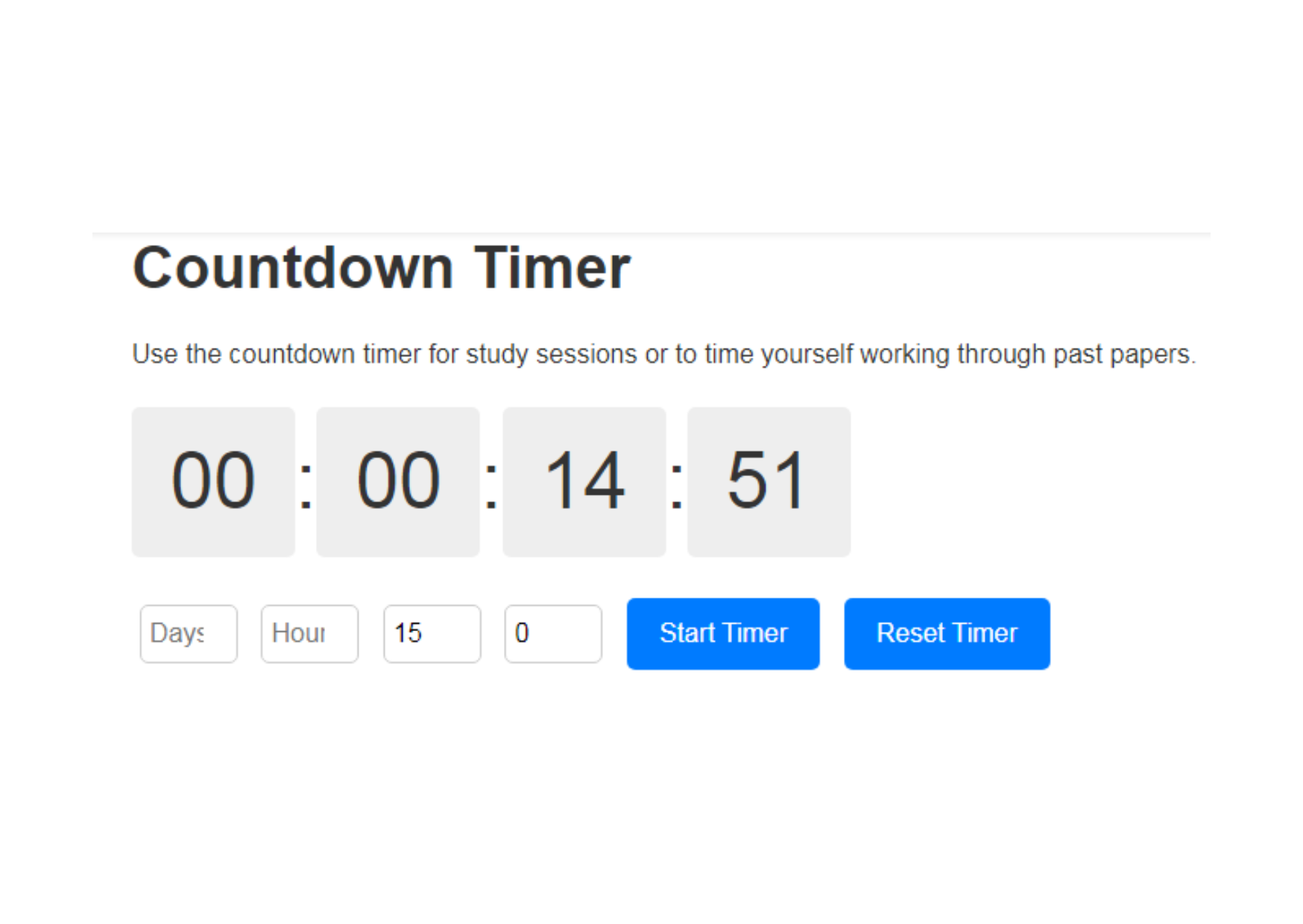 Countdown Timer